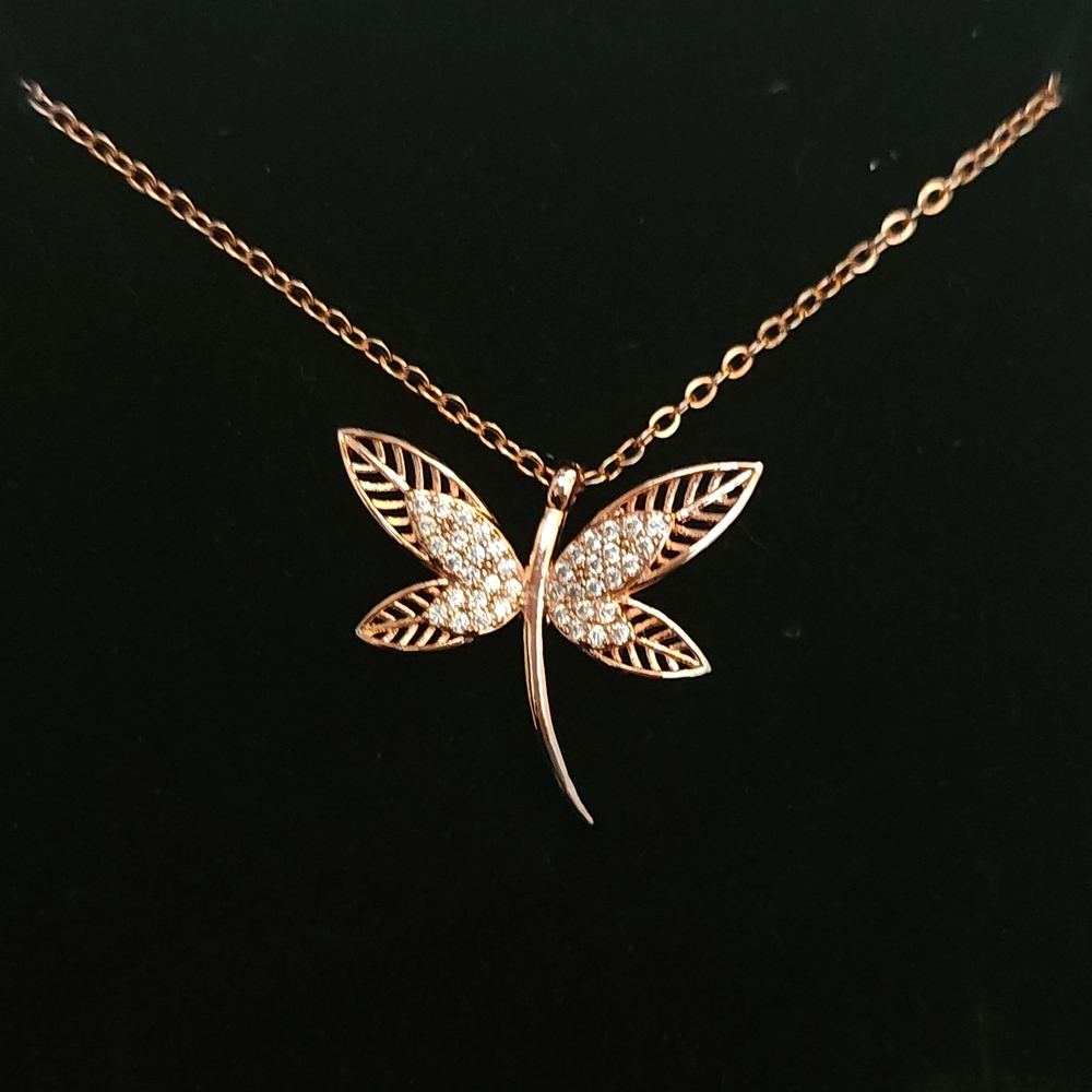 Rose Gold Butterfly Necklace